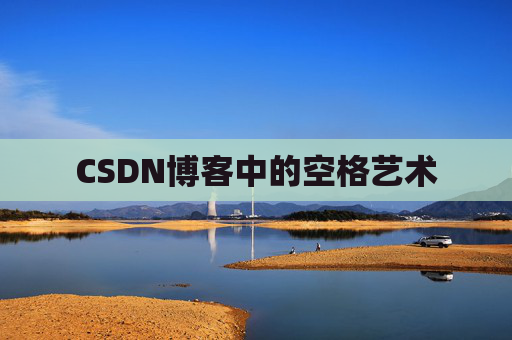 CSDN博客中的空格艺术